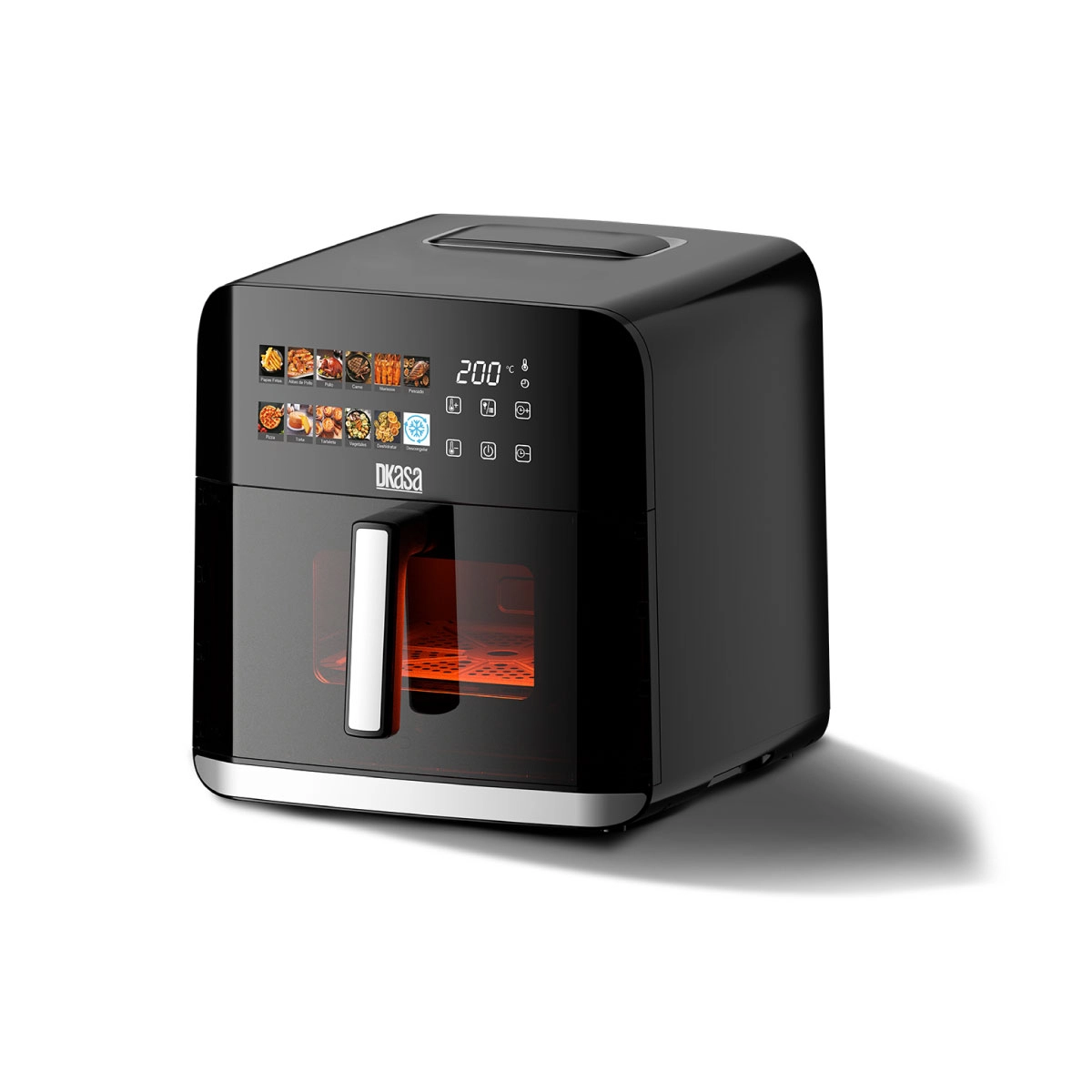 Freidora de Aire con Visor, Doble Resistencia, Panel Digital a Color 10 LT.