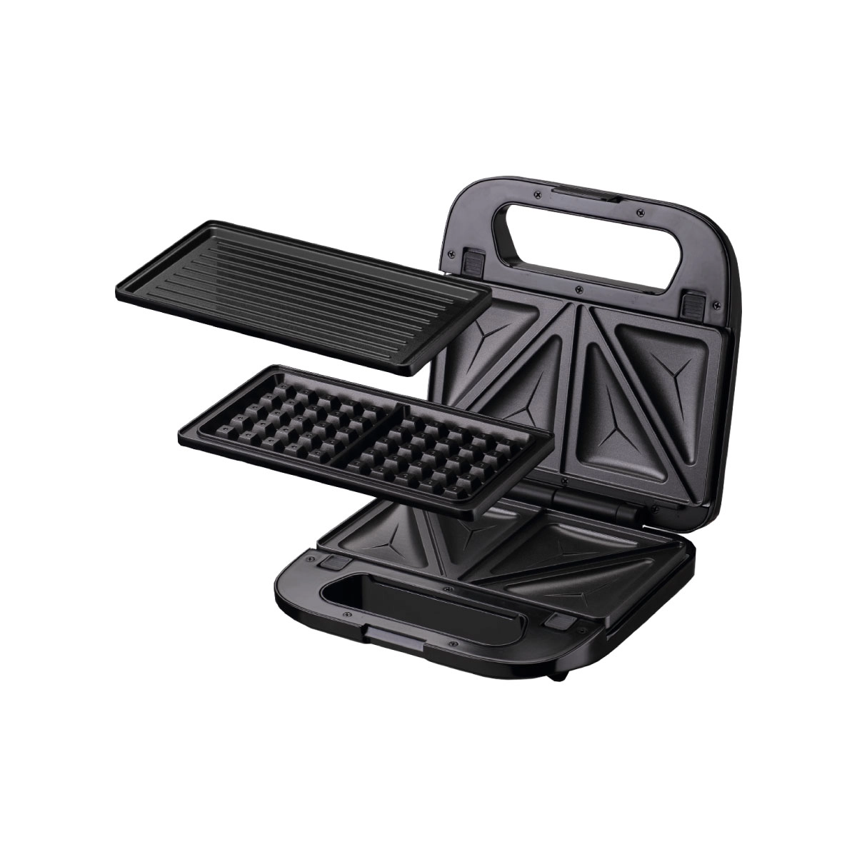 Sanduchera Premium Antiadherente Multifuncional 3 en 1 con Placas Intercambiables