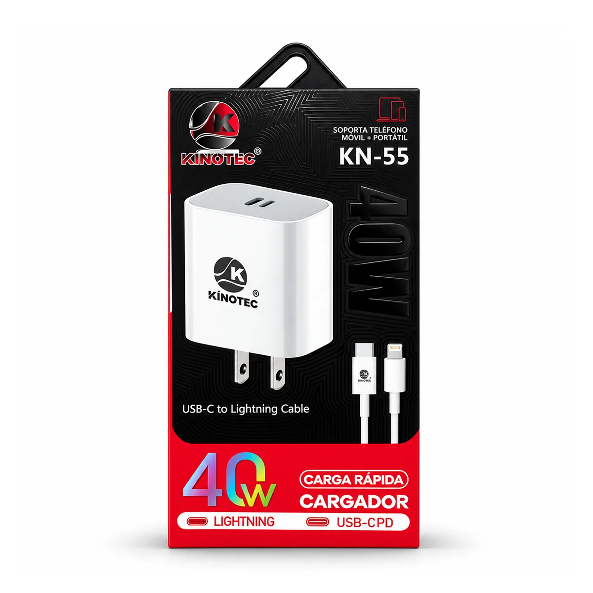 Cargador 40W Punta Intercambiable