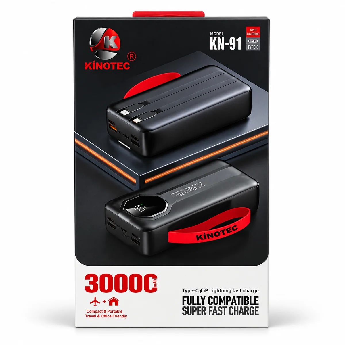 Powerbank Multicable 30000MAH