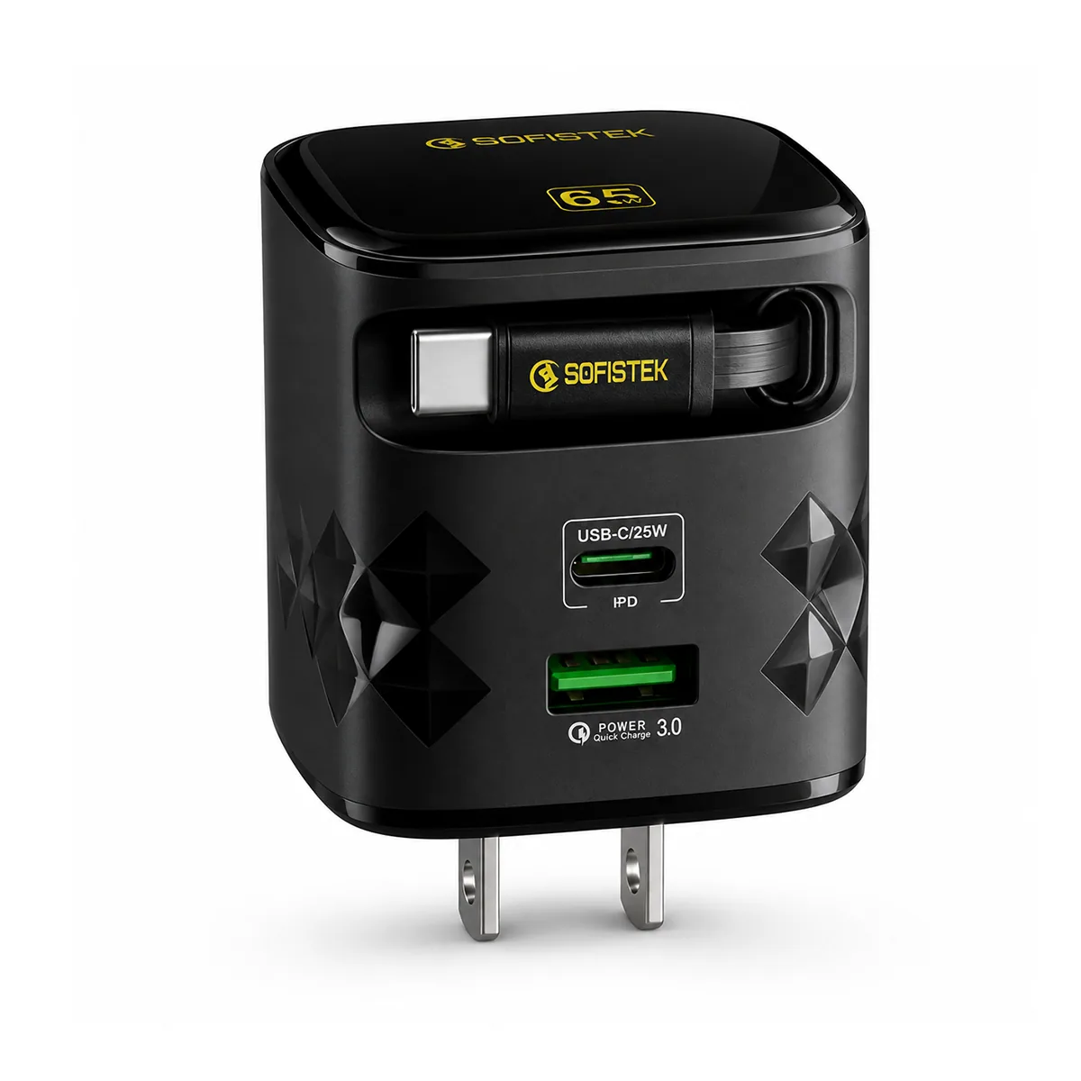 Cargador 65W Retractil Ac-skrti
