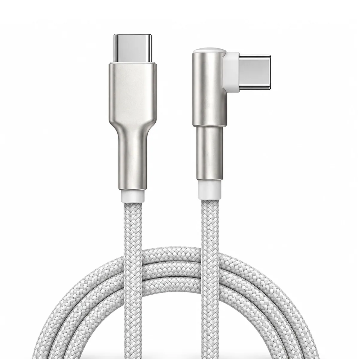 Cable Tipo C a Tipo C en L de 100W C-SKIP6